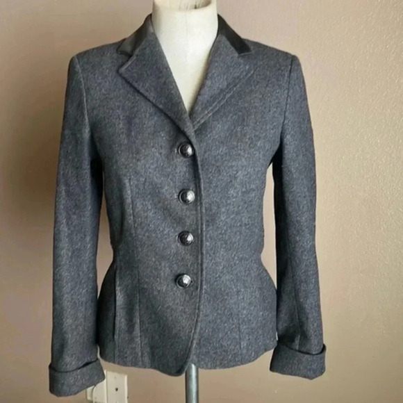 Max Mara weekend wool blend gray blazer size 4 - Picture 1 of 11